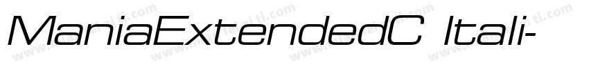ManiaExtendedC Itali字体转换